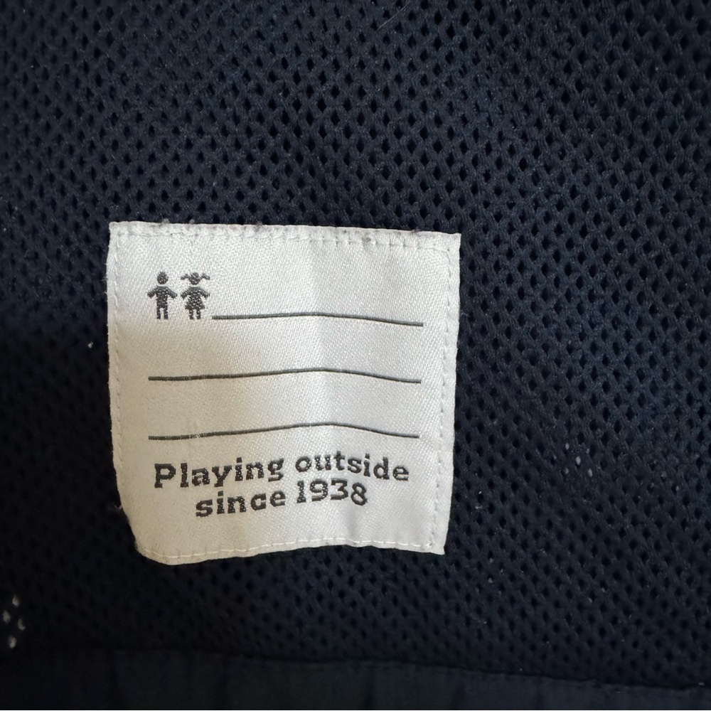 Columbia Navy Blue and Orange Windbreaker / Rain Jacket, L (14/16) - Picture 8 of 14